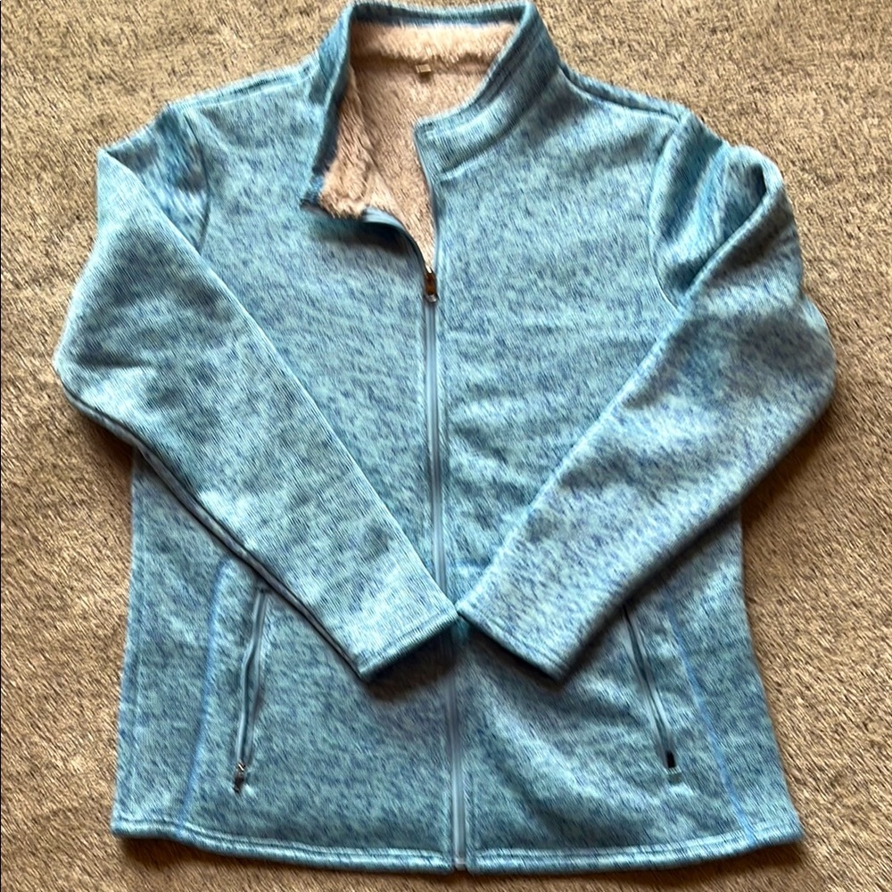 Blue Zip-Up Jacket